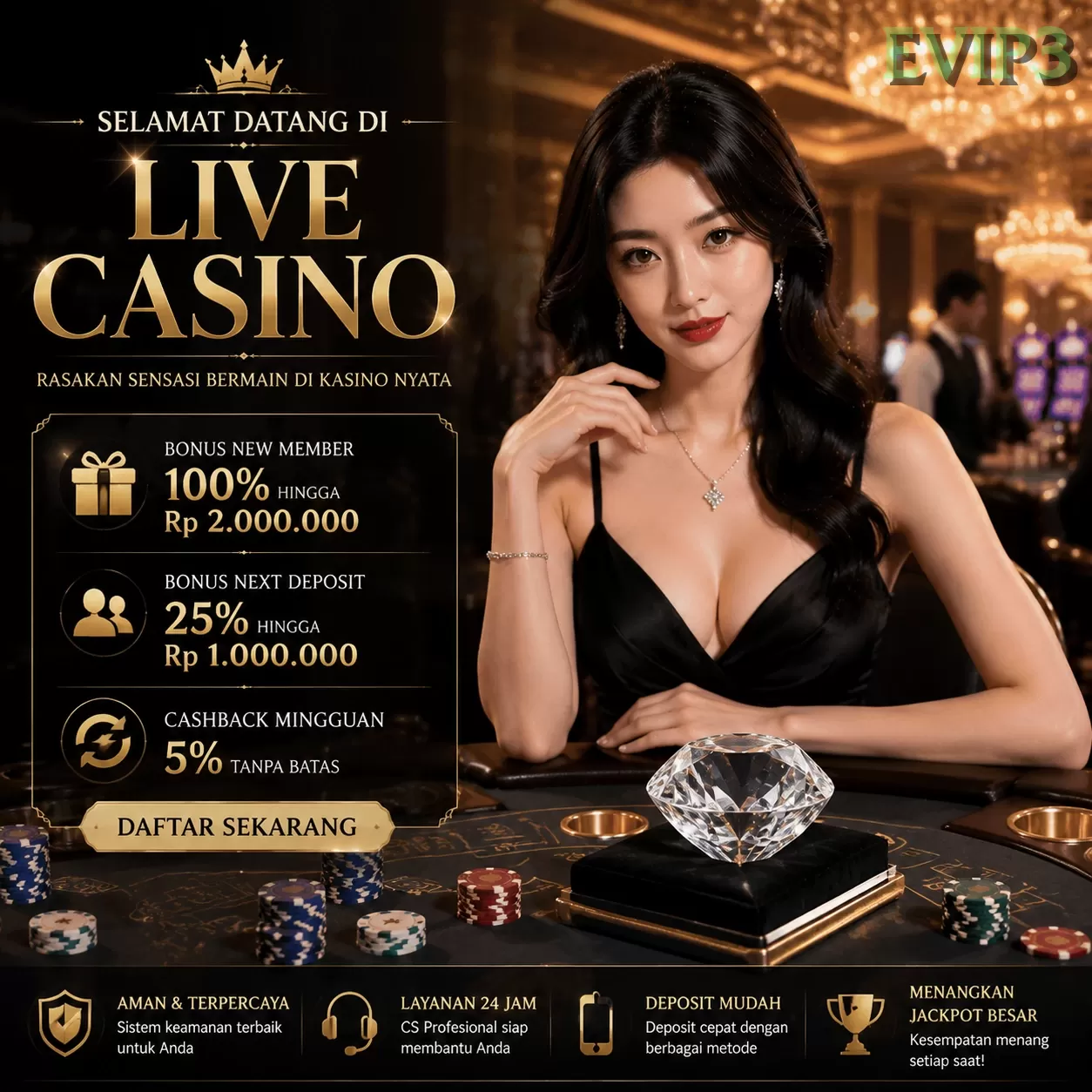 Main evip3w Menang Jackpot Besar